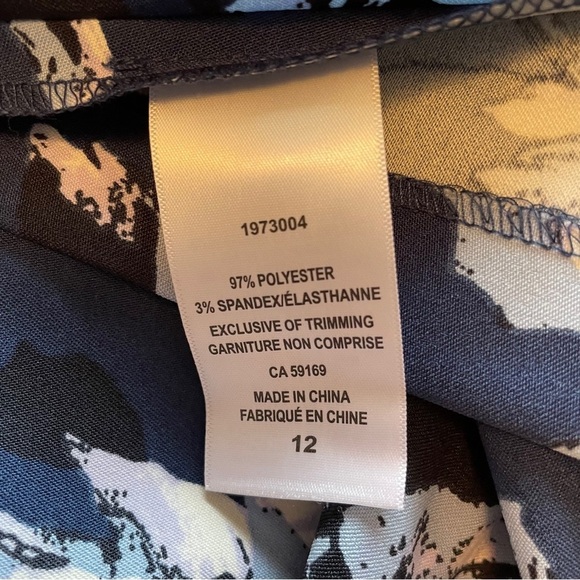 Mario Serrano Made In Italy- Floral Sheath-Size12-Round Neck-Fitted Bodice NWOT - Picture 12 of 12